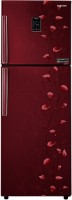 SAMSUNG 318 L Frost Free Double Door 3 Star Refrigerator(Tender Lily Red, RT34K3983RZ/H)