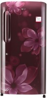 LG 215 L Direct Cool Single Door 4 Star Refrigerator(Scarlet Orchid, GL-B221ASOX)