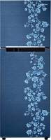 SAMSUNG 253 L Frost Free Double Door 4 Star Refrigerator(Orcherry Pebble Blue, RT27JARZEPX/TL)