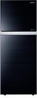SAMSUNG 415 L Frost Free Double Door 4 Star Refrigerator(Glass Black, RT42HAUDEGL)