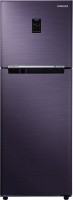 SAMSUNG 253 L Frost Free Double Door 2 Star Refrigerator(Pebble Blue, RT28K3722UT/NL)