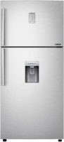 SAMSUNG 528 L Frost Free Double Door 4 Star Refrigerator(Clean Steel, Silver, RT54H667ESL)