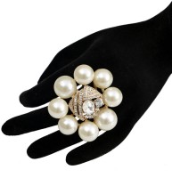 Taj Pearl Designer Alloy Ring