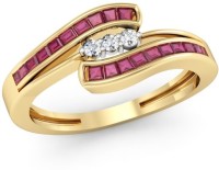 Kataria Jewellers The Anfisa BIS Hallmarked Gold 14kt Diamond Yellow Gold ring