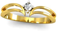 JewelHub 18K Hallmarked Certified Diamond 18kt Yellow Gold ring