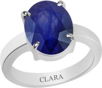 CLARA Certified Neelam 9.3 cts or 10.25 ratti 4 Prongs Sterling Silver Sapphire Ring