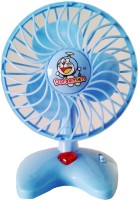 STERLING Doraeon Role Play Cute Mini Battery Operated Blue Plastic Toy Fan
