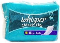 Whisper Maxi Fit Regular Sanitary Pad(Pack of 15)