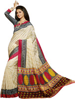 Bhavi Printed Fashion Art Silk Saree(Multicolor) RS.990.00