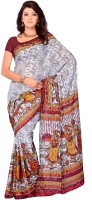 JTInternational Geometric Print Fashion Cotton Blend Saree(Multicolor)