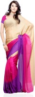 JTInternational Printed Fashion Chiffon Saree(Multicolor)
