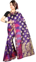 Anushree Saree Printed Fashion Poly Chanderi Saree(Multicolor)