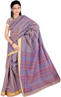 Desi Butik Embroidered Fashion Poly Chanderi Saree(Purple)