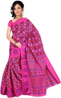 Desi Butik Embroidered Fashion Poly Chanderi Saree(Pink)