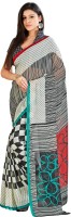 Kanheyas Printed Daily Wear Handloom Chiffon Saree(Multicolor)