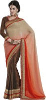 Desi Butik Self Design Fashion Cotton Blend Saree(Multicolor)