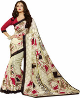 Bhavi Printed Banarasi Art Silk Saree(Multicolor) RS.969.00