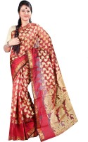 Anushree Saree Printed Fashion Poly Chanderi Saree(Multicolor)