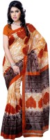 JTInternational Printed Chanderi Handloom Art Silk Saree(Multicolor)