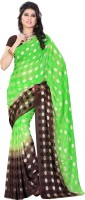 JTInternational Printed Fashion Handloom Cotton Blend Saree(Multicolor)