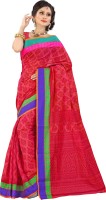 Kanheyas Printed Daily Wear Handloom Cotton Blend Saree(Pink)