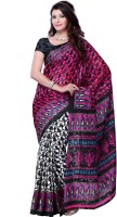 JTInternational Printed Fashion Art Silk Saree(Multicolor)