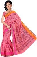 Desi Butik Embroidered Fashion Poly Chanderi Saree(Pink)