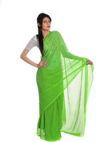 Aaradhya Fashion Printed Leheria Handloom Poly Georgette Saree(Light Green) Aaradhya Fashion Printed Leheria Handloom Poly Georgette Saree(Light Green)
