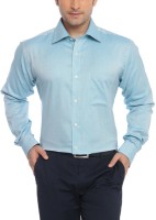 Raymond Men Solid Formal Blue Shirt