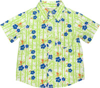 Beebay Baby Boys Floral Print Casual Light Green Shirt RS.451.00