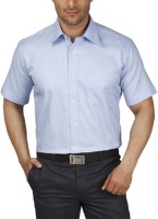 Raymond Men Solid Formal Blue Shirt