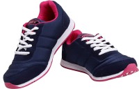 SPARX Stylish Navy Blue & Pink Running Shoes For Women(Navy, Pink)
