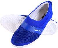 QUARKS Mesh Moccasin Casual Shoes For Men(Blue)