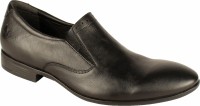 Salt N Pepper 14-699 Koop Black Slip On Shoes For Men(Black)