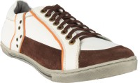 Salt N Pepper 15-386 Gambler Brown White Sneakers Sneakers For Men(Brown)