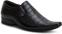 Get Glamr Stylish Formal Slip On Shoes For Men(Black) Get Glamr Stylish Formal Slip On Shoes For Men(Black)