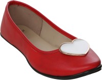 Stylar Heart Punch Bellies For Women(Red)
