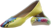Al Artz Hand Painted Shoes Funky Casual Ballerina For Women(Multicolor)