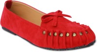 Indilego Loafers For Women(Red)
