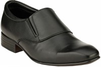 GAI Black Leather Formal Slip On Shoes For Men(Black)