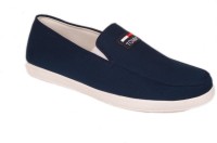 M & M Navy Casual Shoes Slip On Sneakers For Men(Navy)