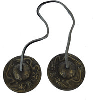 Aakrati Manjeere Used Kirtan And Bhajan Showpiece  -  6 cm(Brass, Brown) RS.599.00
