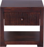 View InLiving Brava Solid Wood Bedside Table(Finish Color - Warm Rich) Furniture (InLiving)