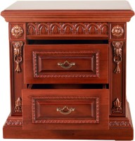 View HomeTown Morrison Night Stand Engineered Wood Bedside Table(Finish Color - Red Cherry) Price Online(HomeTown)