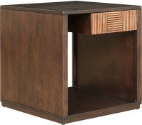 View HomeTown Seinna Engineered Wood Side Table(Finish Color - Walnut) Price Online(HomeTown)