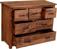 View The Attic Solid Wood Bedside Table(Finish Color - Walnut Brown) Furniture (The Attic)