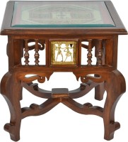 ExclusiveLane Teak Wood Solid Wood Side Table(Finish Color - Walnut Brown)   Computer Storage  (ExclusiveLane)