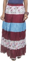 Retaaz Solid Girls Broomstick Multicolor Skirt