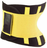 Hotshapers POWER Fat Burner Women Unisex Waist Neoprene Strechable Tummy Trimmer Tucker Slimming Belt(Black, Yellow) - Price 640 83 % Off  