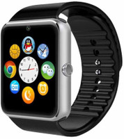 Fletum Sim Card Smart Watch Smartwatch(Silver Strap, Regular)